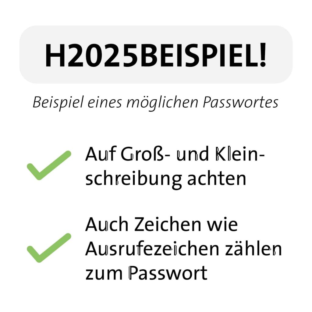 Passworteingabe Regeln – Krapp & Gutknecht Verlag