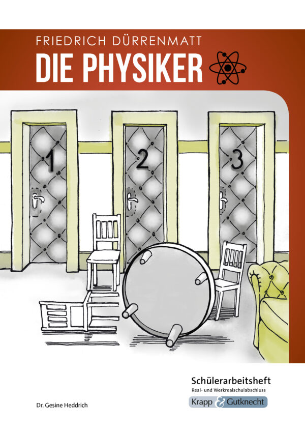 Titel Schülerarbeitsheft Die Physiker von Friedrich Dürrenmatt, Krapp & Gutknecht Verlag