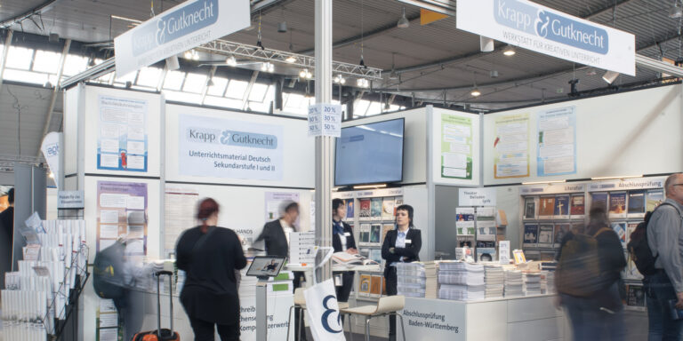 Messestand Krapp & Gutknecht Verlag didacta 2023 Stuttgart