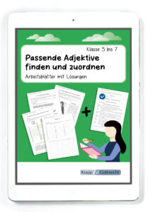 Passende Adjektive finden und zuordnen – Klasse 5 bis 7 – PDF