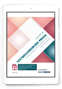 Sicher in Textbeschreibung Prosa – Baden-Württemberg – Trainingsheft PDF – Klassenlizenz