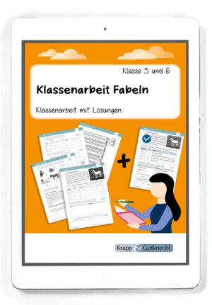 Klassenarbeit Fabeln – Lernzielkontrolle mit Lösungen – PDF